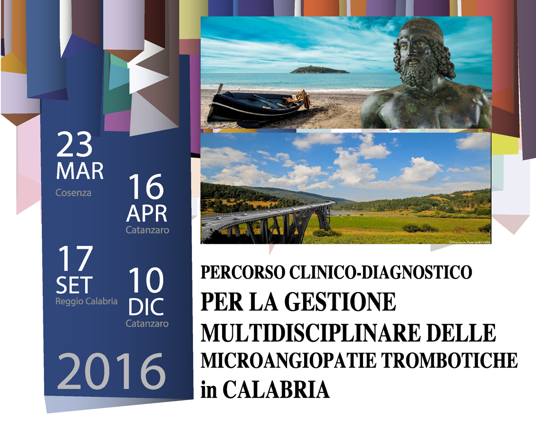 copertina Percorso clinico-diagnostico per la gestione multidisciplinare delle Microangiopatie Trombotiche in Calabria